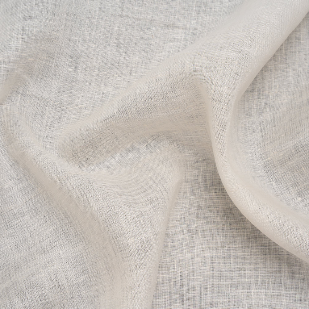 Soft Lightweight Linen Woven - Cream - Famous Australian Designer Deadstock Soft Lightweight Linen Woven - Cream - Famous Australian Designer Deadstock