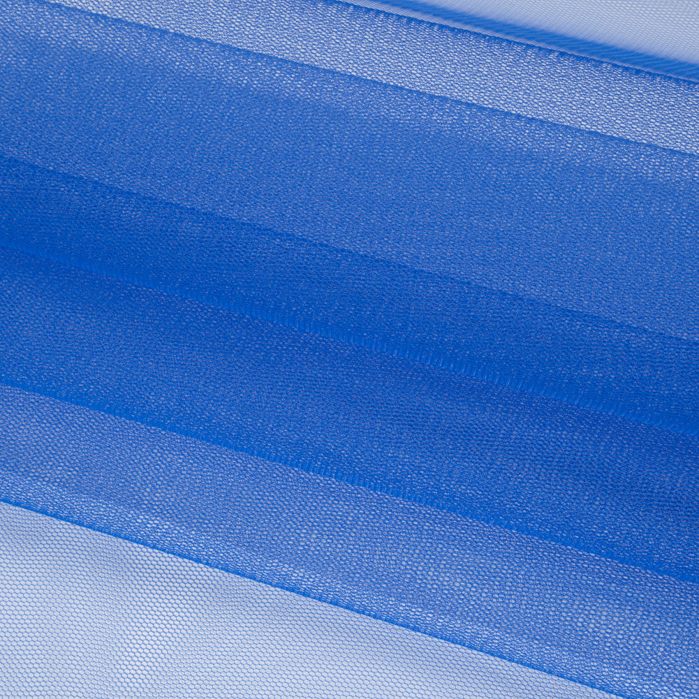 Stiff Polyester Tulle - Blue - Famous Australian Designer Deadstock - Folded Stiff Polyester Tulle - Blue - Famous Australian Designer Deadstock - Folded