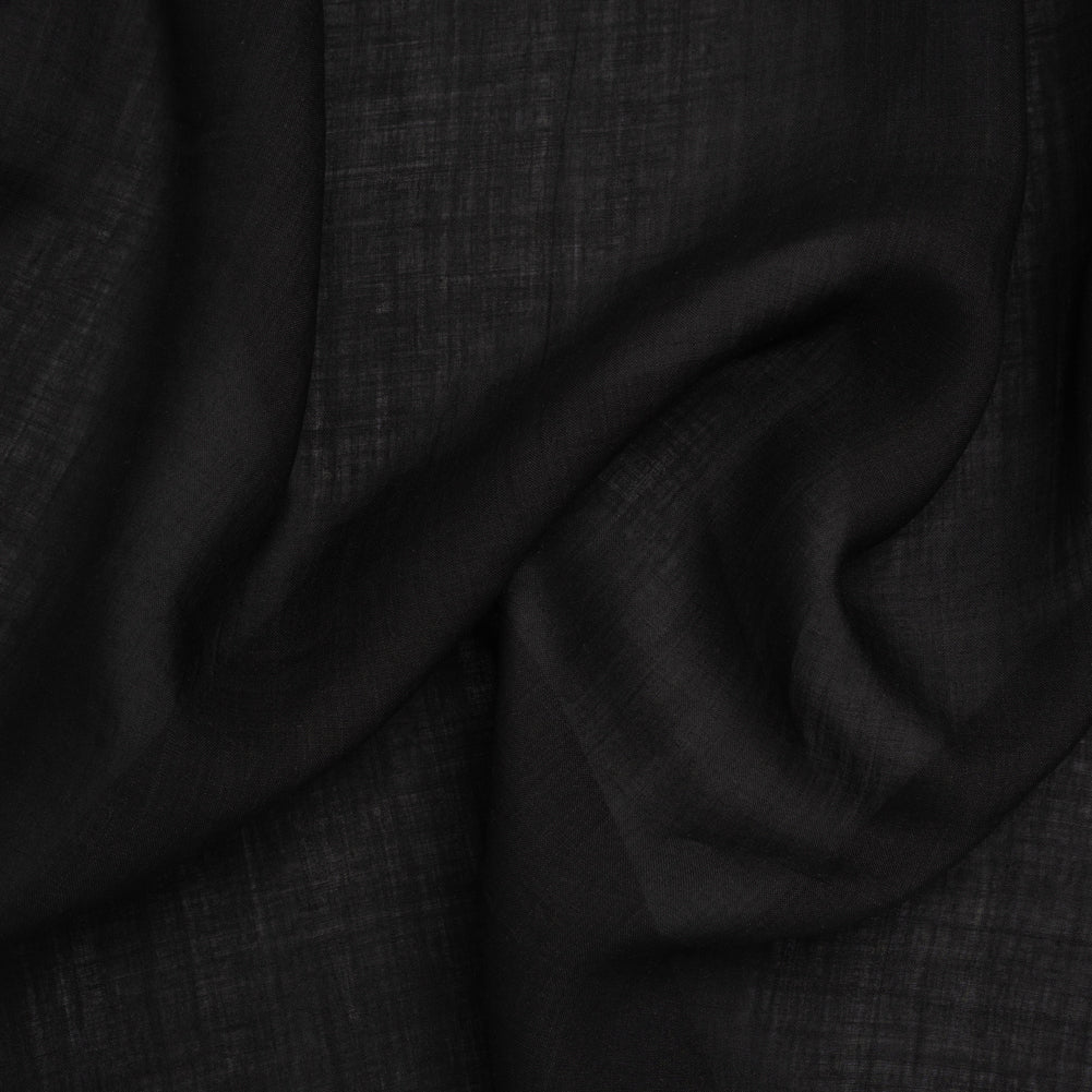 Textured Cotton Lawn - Black Textured Cotton Lawn - Black