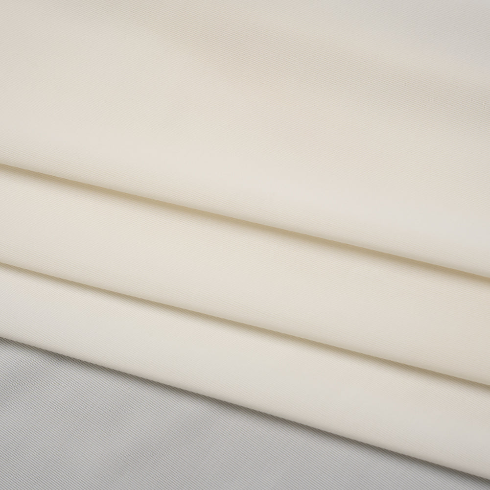 Stretch Polyester Jersey - White Asparagus - Famous Australian Designer Deadstock - Folded Stretch Polyester Jersey - White Asparagus - Famous Australian Designer Deadstock - Folded