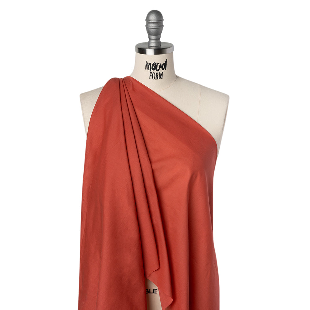 Cotton Voile Lining - Paprika - Famous Australian Designer Deadstock - Drape Cotton Voile Lining - Paprika - Famous Australian Designer Deadstock - Drape