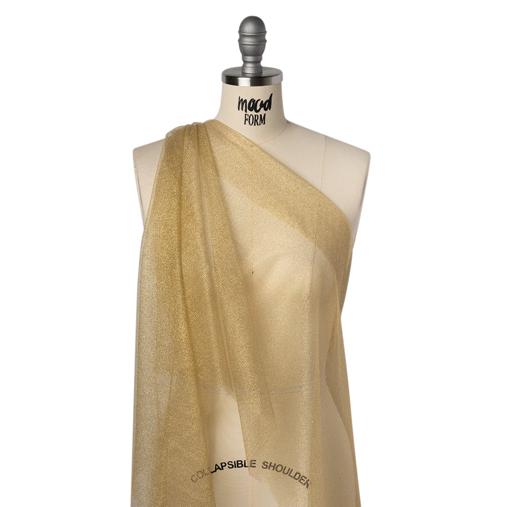Metallic Tulle - Gold - Famous Australian Designer Deadstock Drape Metallic Tulle - Gold - Famous Australian Designer Deadstock Drape