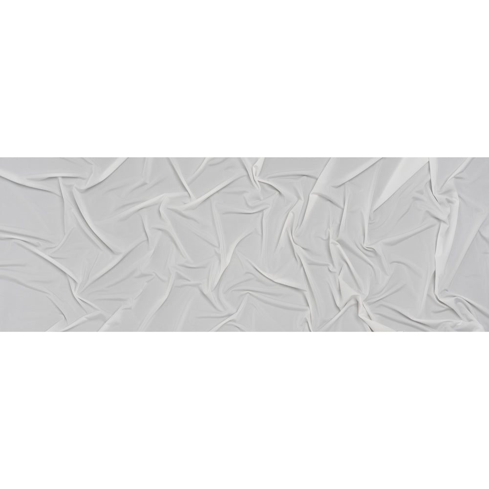Stretch Polyester Jersey - Coconut White - Famous Australian Designer Deadstock - Full Stretch Polyester Jersey - Coconut White - Famous Australian Designer Deadstock - Full
