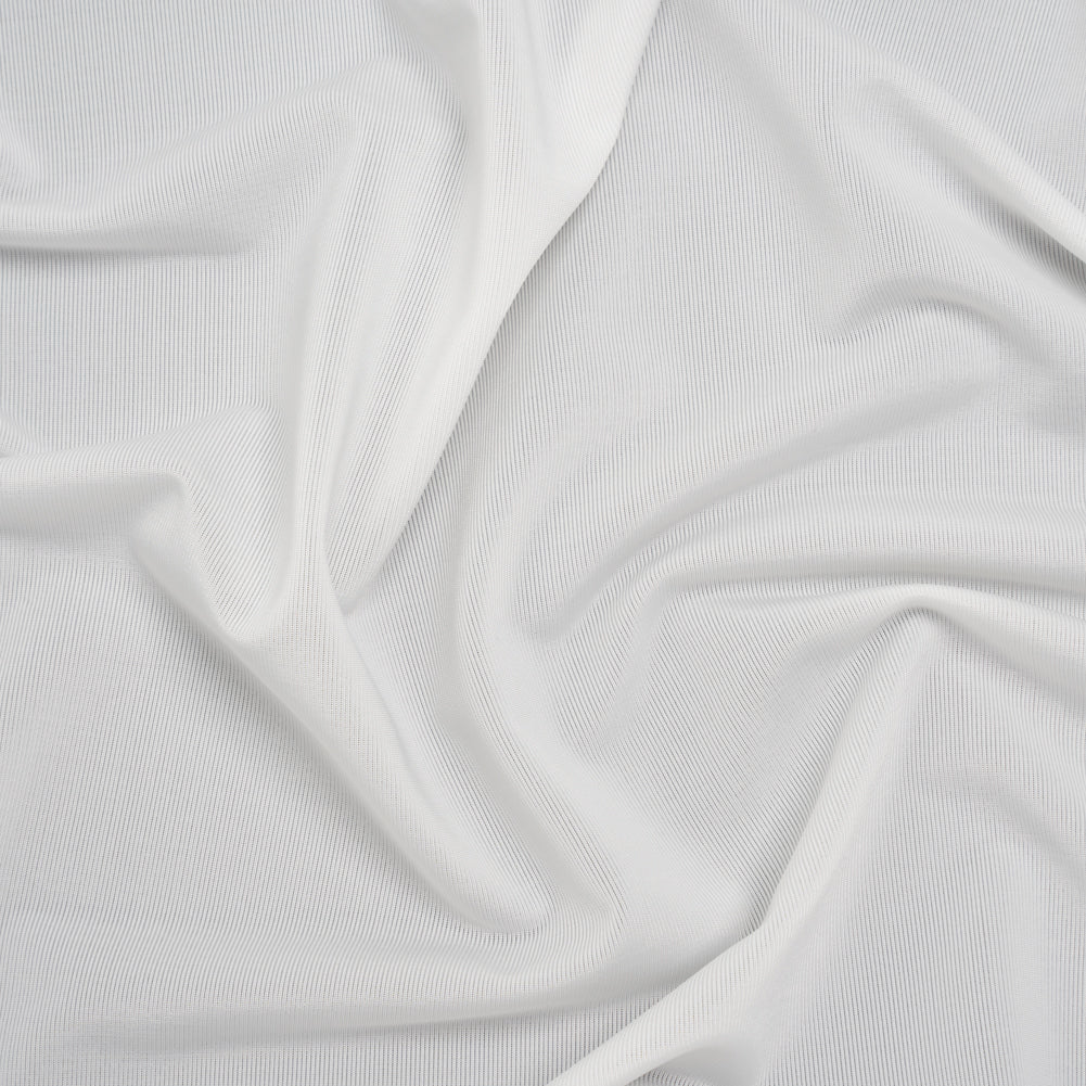 Stretch Polyester Jersey - Coconut White - Famous Australian Designer Deadstock Stretch Polyester Jersey - Coconut White - Famous Australian Designer Deadstock