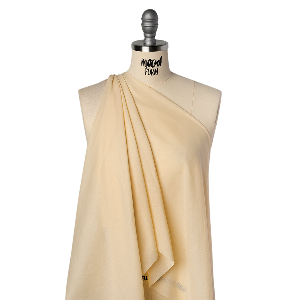 Cotton Voile Lining - Sunlight Beige - Famous Australian Designer Deadstock - Drape Cotton Voile Lining - Sunlight Beige - Famous Australian Designer Deadstock - Drape