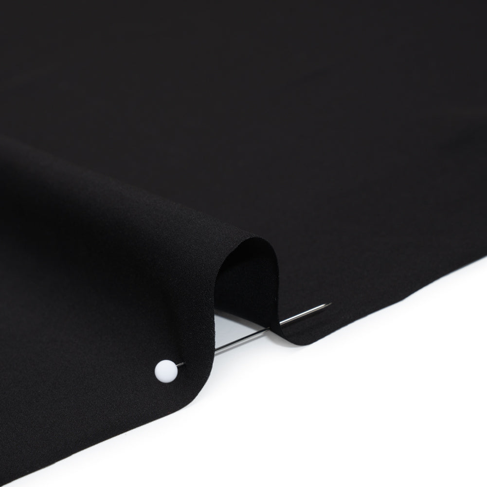 Viscose Crepe de Chine - Black - Famous Australian Designer Deadstock - Detail Viscose Crepe de Chine - Black - Famous Australian Designer Deadstock - Detail