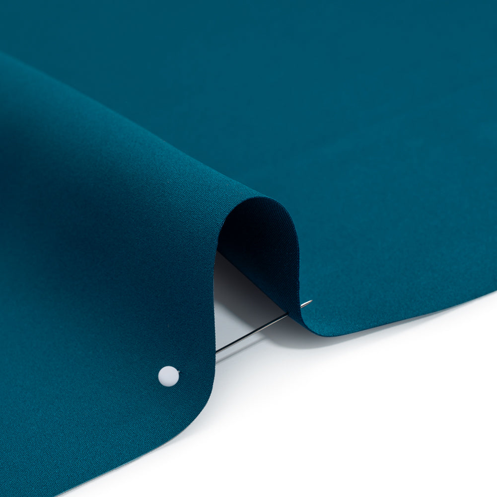 Polyester Satin - Dark Teal - Designer Deadstock - Detail Polyester Satin - Dark Teal - Designer Deadstock - Detail