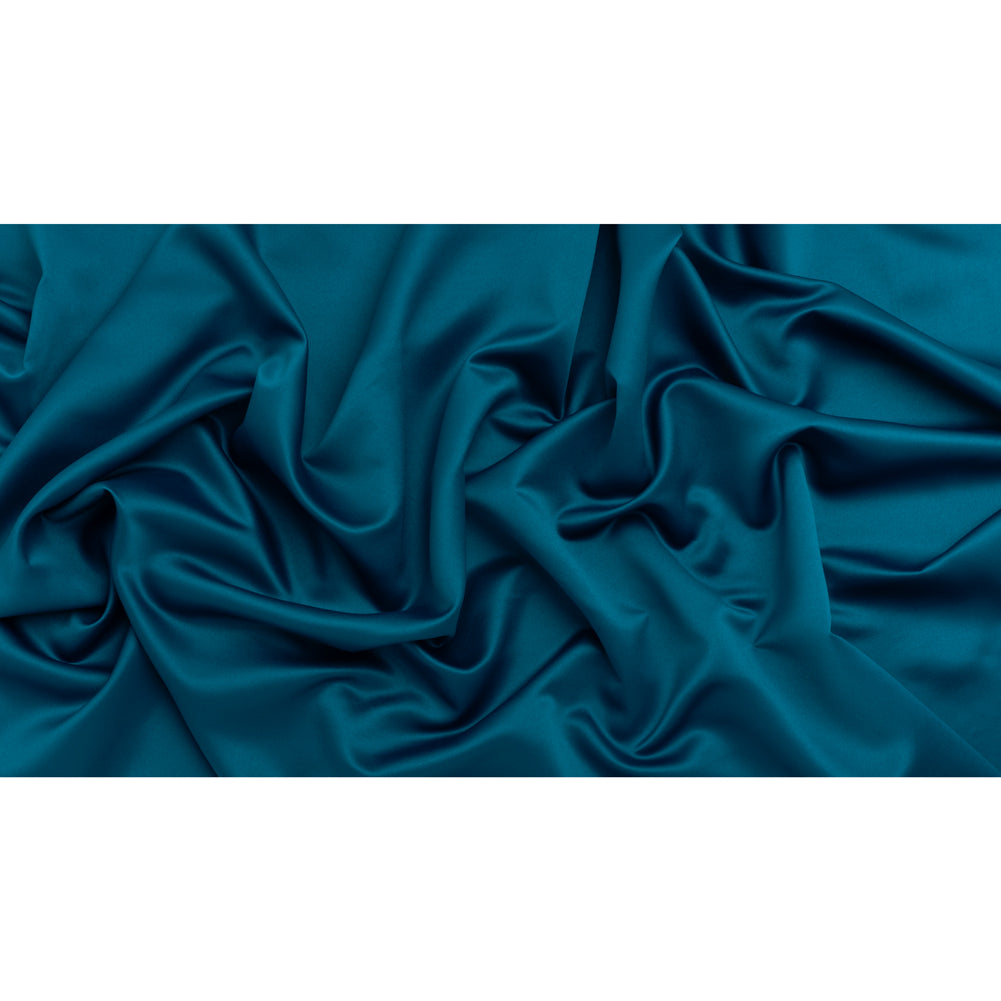 Polyester Satin - Dark Teal - Designer Deadstock - Full Polyester Satin - Dark Teal - Designer Deadstock - Full