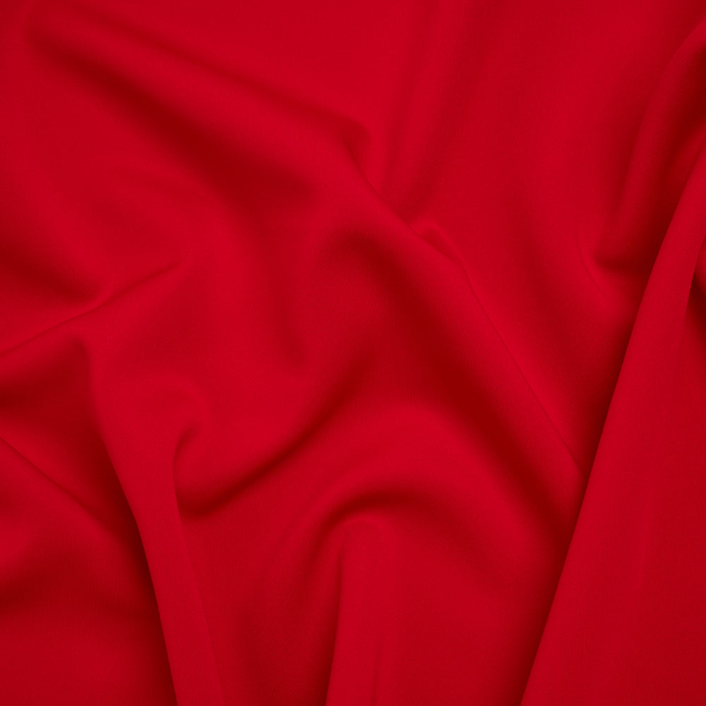 Stretch Polyester Scuba Knit - Red - Designer Deadstock Stretch Polyester Scuba Knit - Red - Designer Deadstock