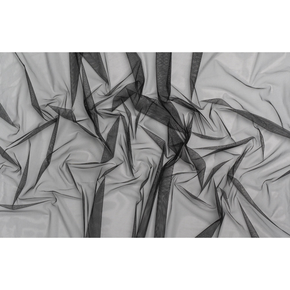 Polyester Tulle - Black - Designer Deadstock - Full Polyester Tulle - Black - Designer Deadstock - Full