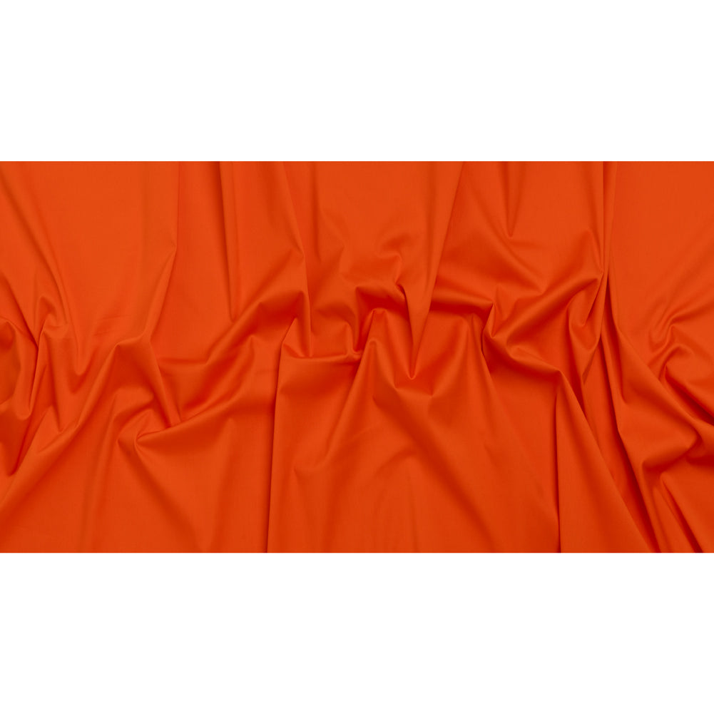 Stretch Cotton and Nylon Shirting - Orange - Designer Deadstock - Full Stretch Cotton and Nylon Shirting - Orange - Designer Deadstock - Full