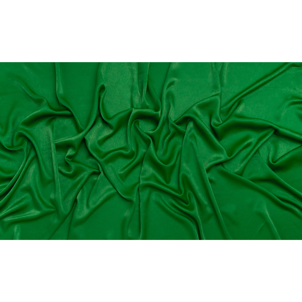 Polyester Crepe Back Satin - Kelly Green - Designer Deadstock - Full Polyester Crepe Back Satin - Kelly Green - Designer Deadstock - Full