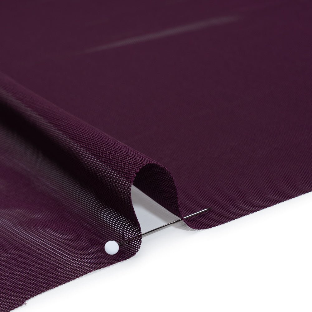 Stretch Polyester Mesh - Aubergine - Designer Deadstock Detail Stretch Polyester Mesh - Aubergine - Designer Deadstock Detail