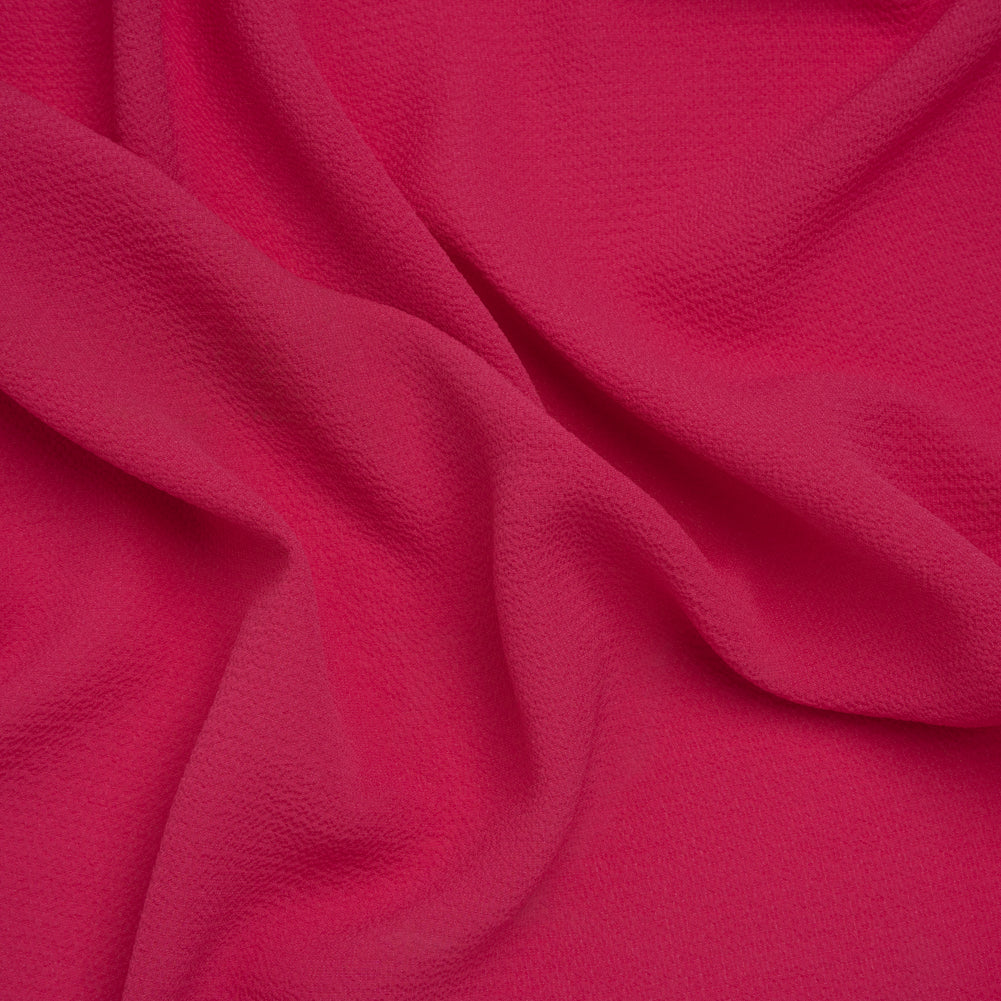 Stretch Puckered Polyester Crepe - Bubblegum Pink - Designer Deadstock Stretch Puckered Polyester Crepe - Bubblegum Pink - Designer Deadstock