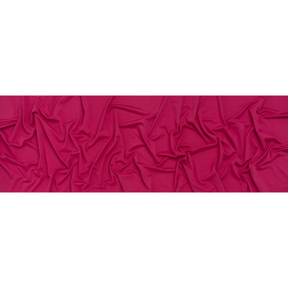 Stretch Polyester Crepe Knit - Magenta - Designer Deadstock - Full Stretch Polyester Crepe Knit - Magenta - Designer Deadstock - Full