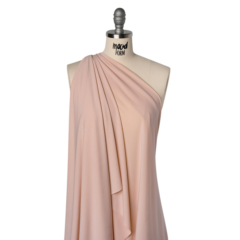 Stretch Polyester Jersey - Rose Smoke - Designer Deadstock - Drape Stretch Polyester Jersey - Rose Smoke - Designer Deadstock - Drape