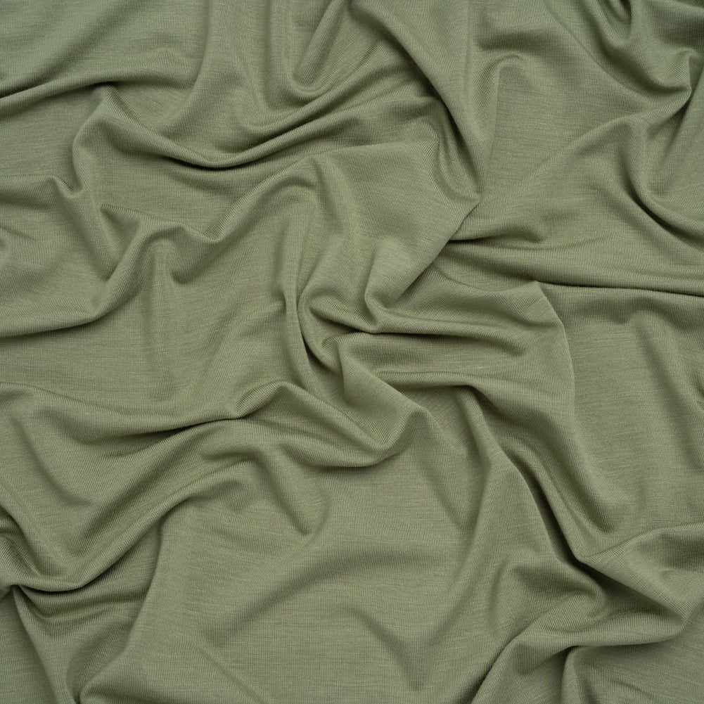 Stretch Rayon Jersey - Fern Green - Designer Deadstock Stretch Rayon Jersey - Fern Green - Designer Deadstock