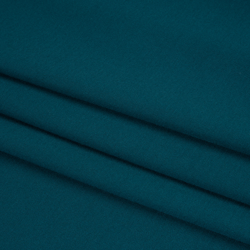 Lightweight Stretch Ponte Knit - Teal - Hesperia Collection Folded Lightweight Stretch Ponte Knit - Teal - Hesperia Collection Folded