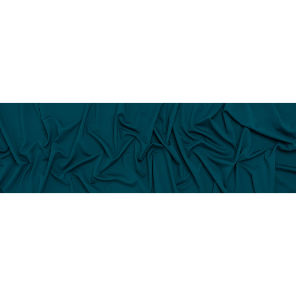 Lightweight Stretch Ponte Knit - Teal - Hesperia Collection - Full Lightweight Stretch Ponte Knit - Teal - Hesperia Collection - Full