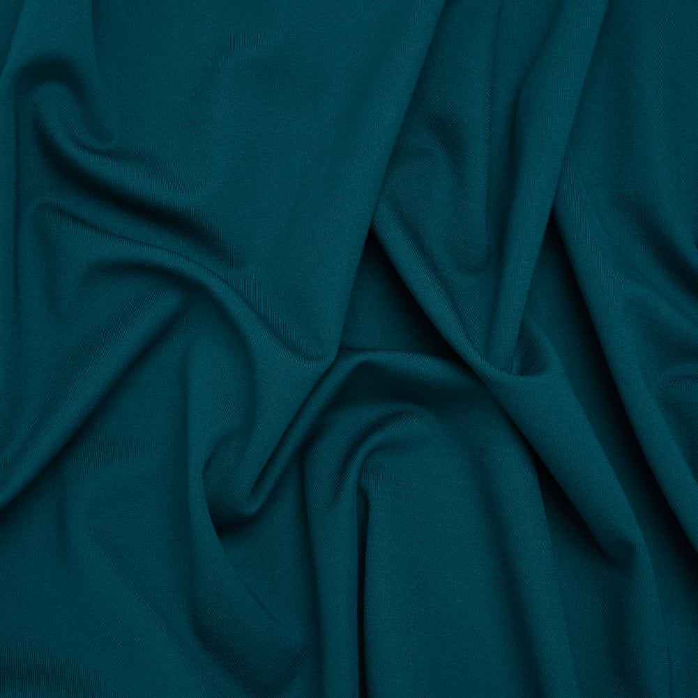 Lightweight Stretch Ponte Knit - Teal - Hesperia Collection Lightweight Stretch Ponte Knit - Teal - Hesperia Collection