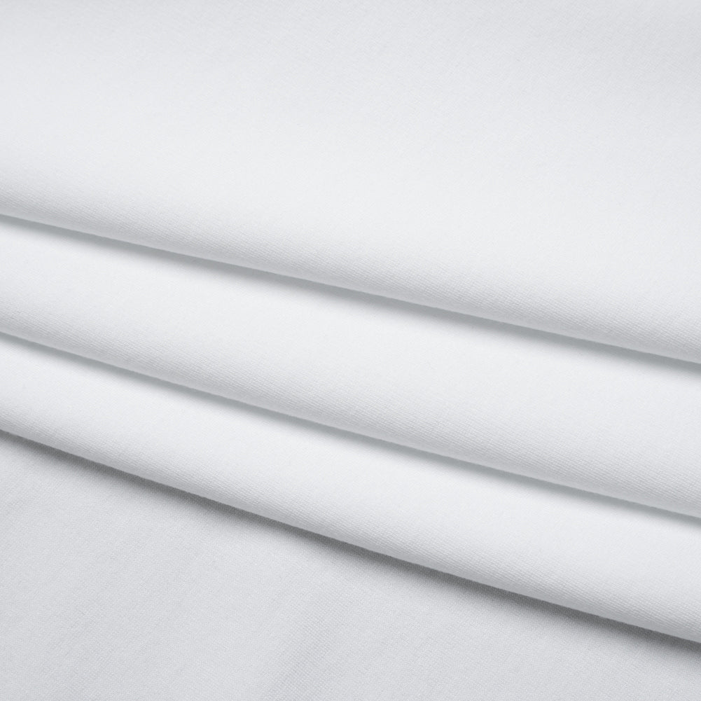 Lightweight Stretch Ponte Knit - Whisper White - Hesperia Collection Folded Lightweight Stretch Ponte Knit - Whisper White - Hesperia Collection Folded
