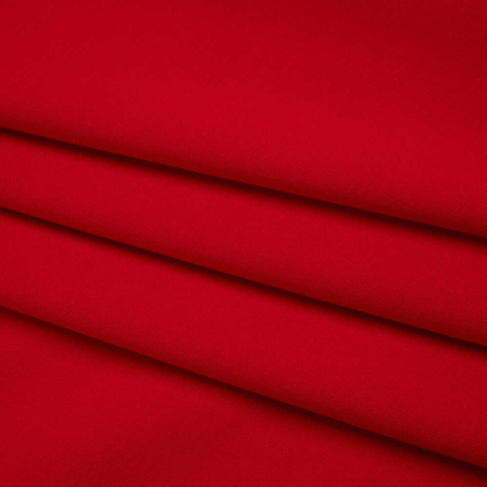 Lightweight Stretch Ponte Knit - Red - Hesperia Collection Folded Lightweight Stretch Ponte Knit - Red - Hesperia Collection Folded