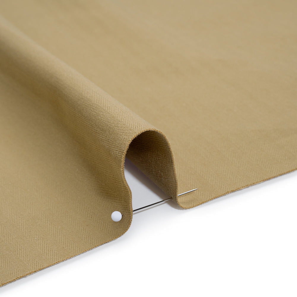 Cotton Herringbone Twill Coutil - Beige - Farrah Collection - Detail Cotton Herringbone Twill Coutil - Beige - Farrah Collection - Detail