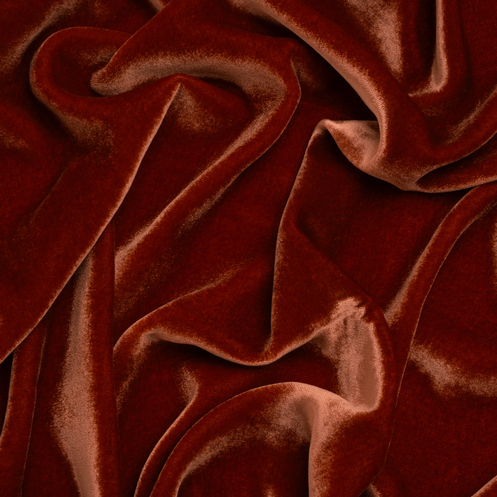 Silk and Rayon Velvet - Ruby Wine - Adelasia Collection Silk and Rayon Velvet - Ruby Wine - Adelasia Collection