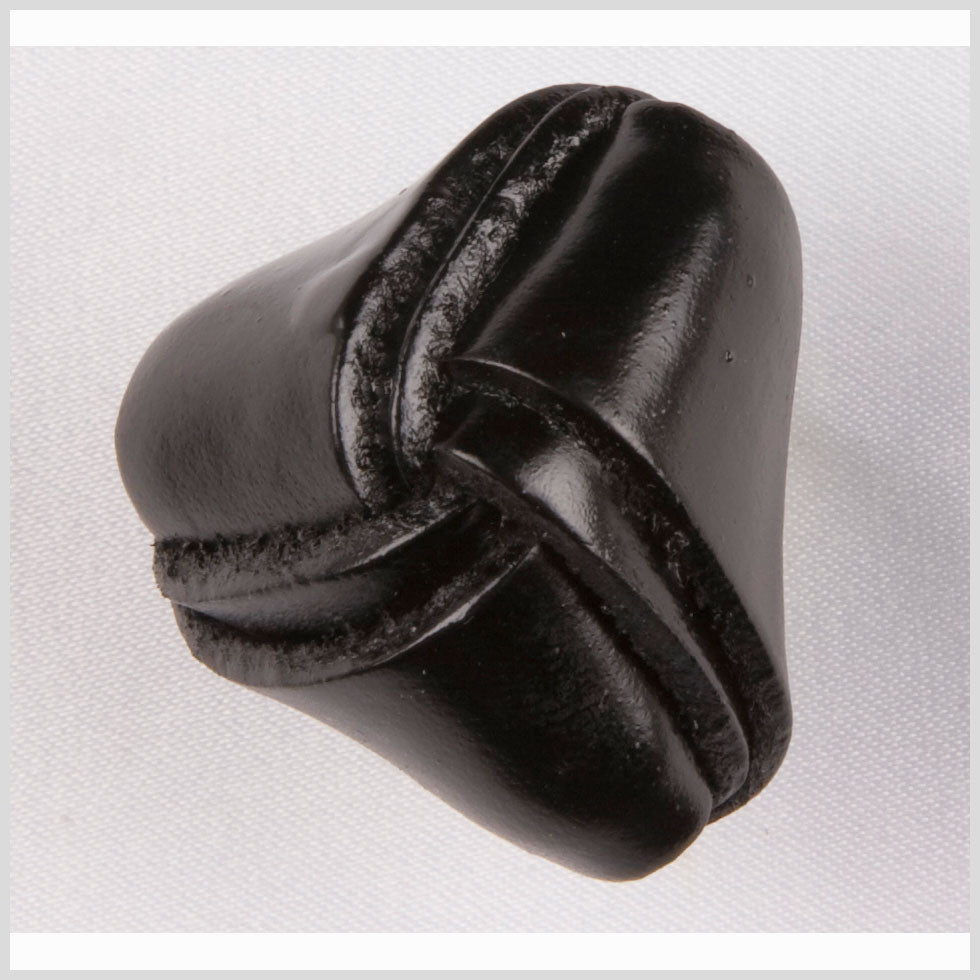 Black Leather Button - 24L/15mm Black Leather Button - 24L/15mm