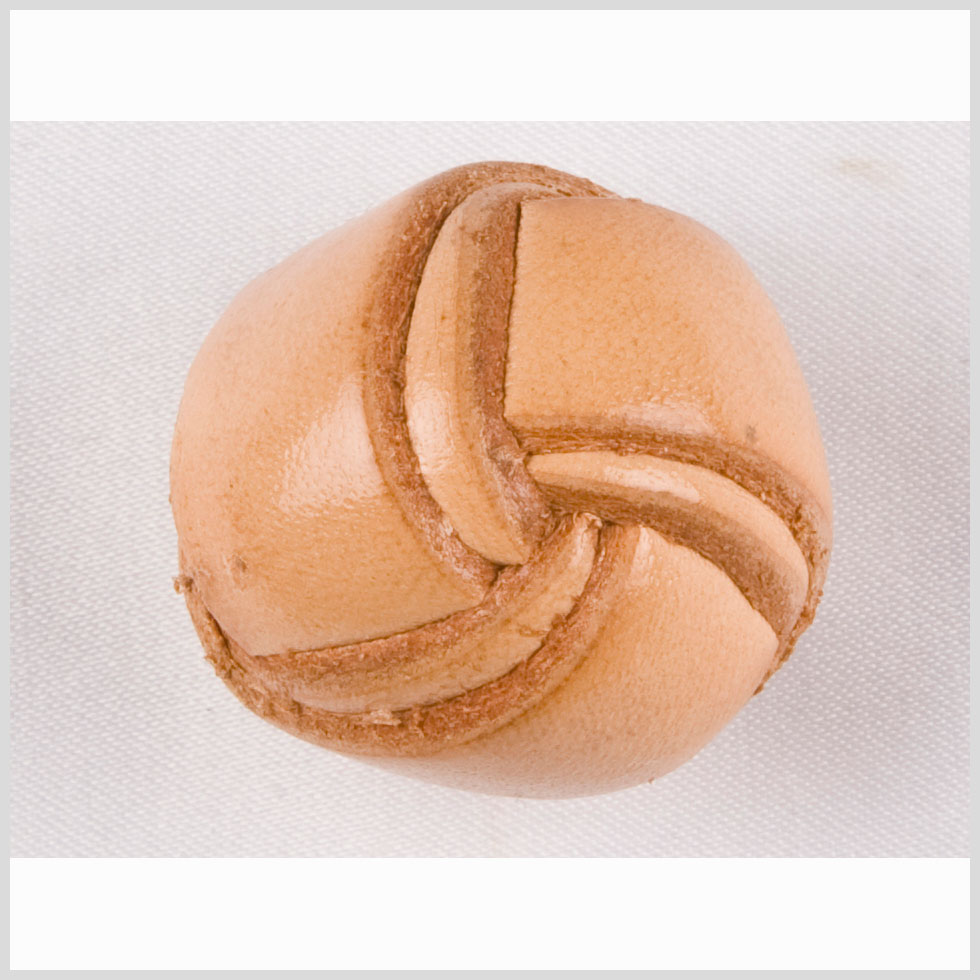 Natural Leather Button - 24L/15mm Natural Leather Button - 24L/15mm