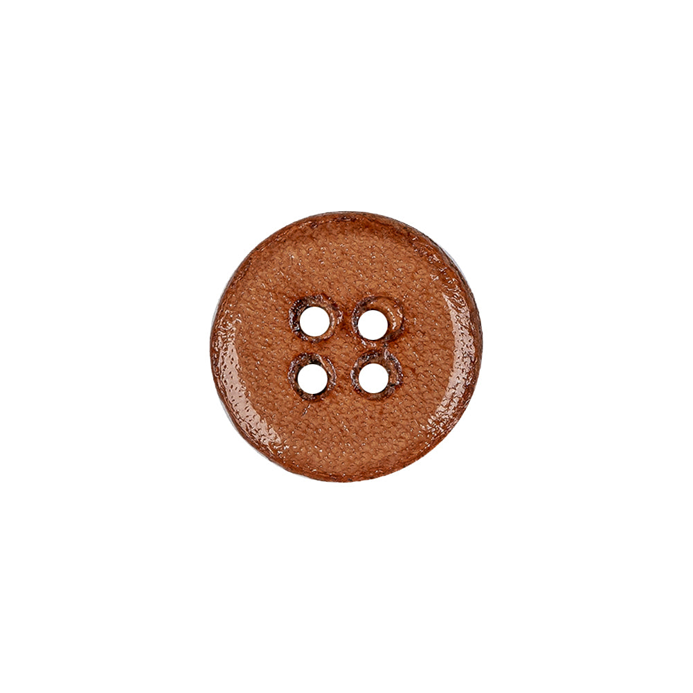 Natural Leather Blazer Button - 24L/15mm Detail Natural Leather Blazer Button - 24L/15mm Detail