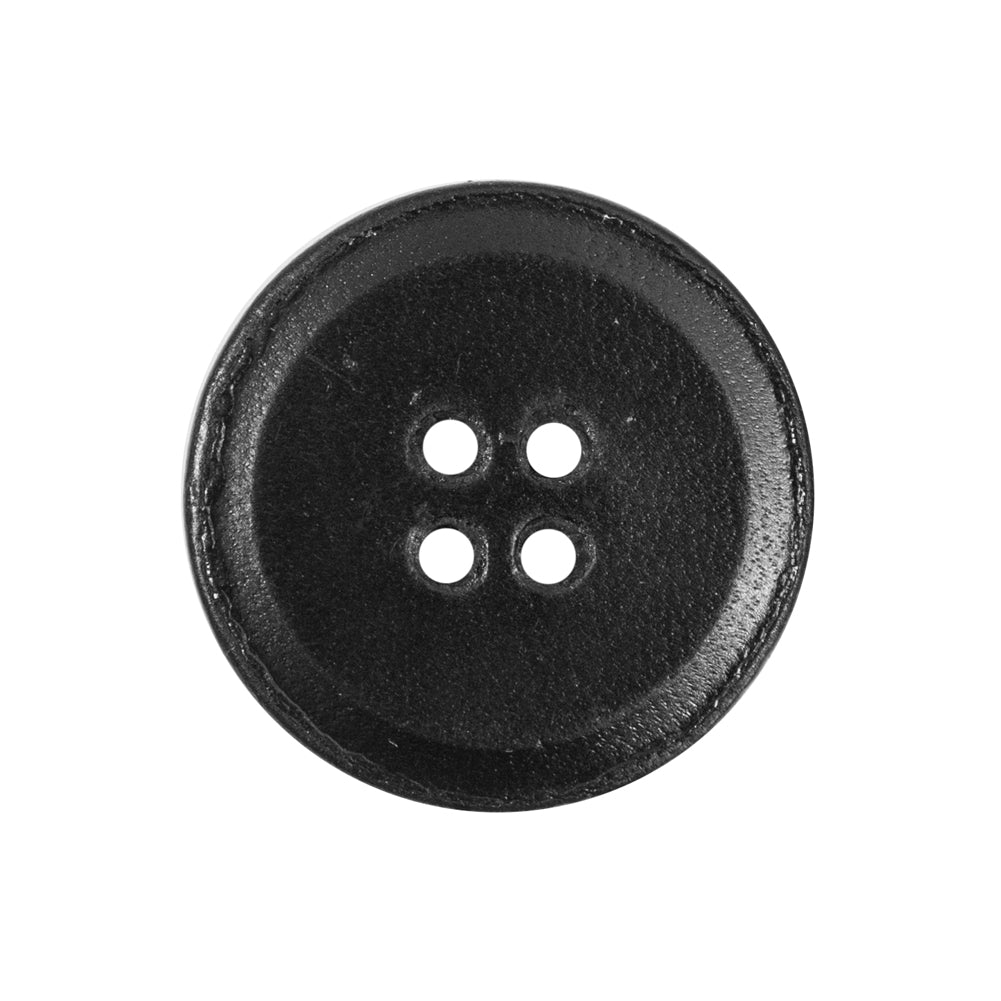 Black Leather Blazer Button - 40L/25.5mm Detail Black Leather Blazer Button - 40L/25.5mm Detail