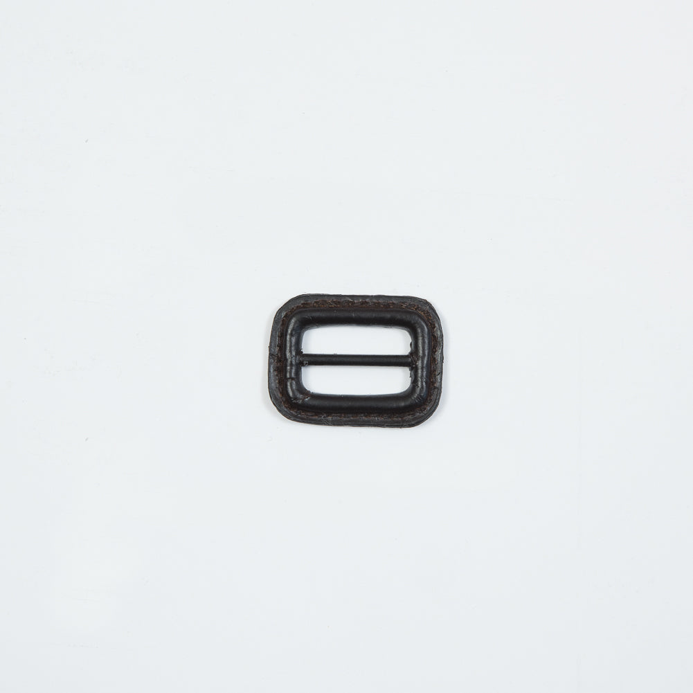 Antique Brown Leather Buckle - 1.25" x 1" Antique Brown Leather Buckle - 1.25" x 1"