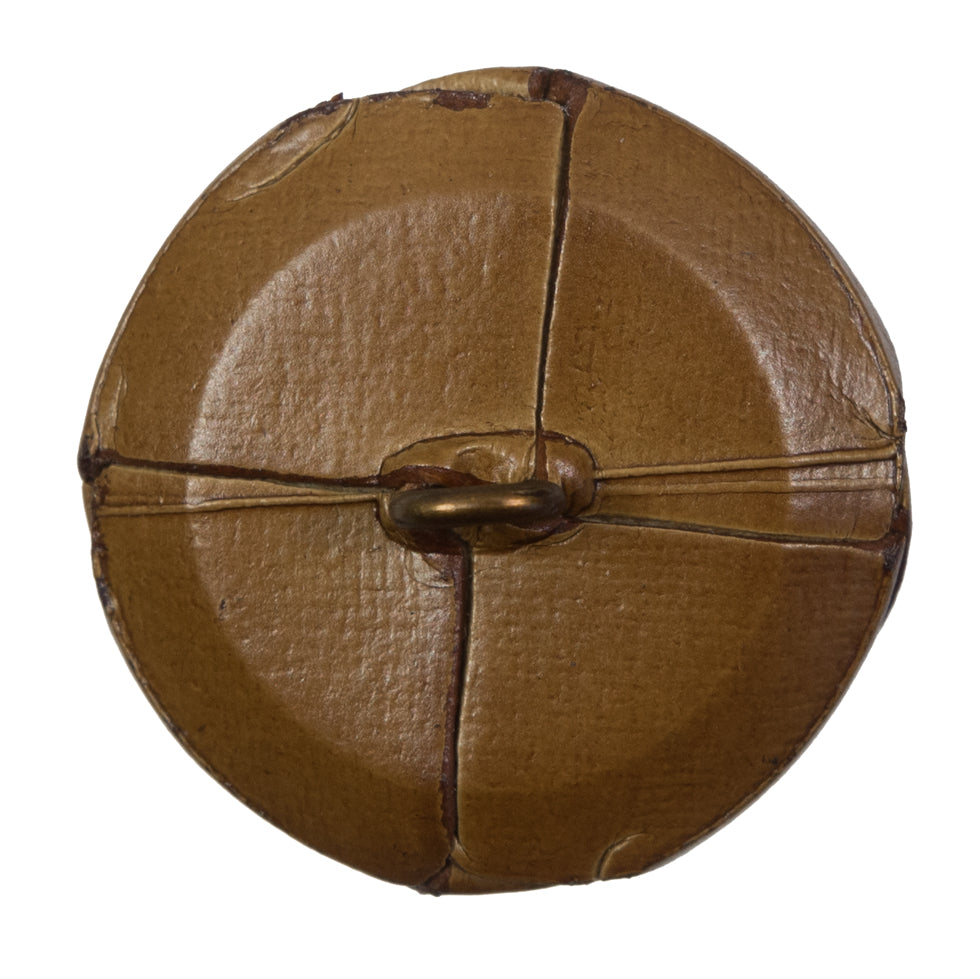 Natural Leather Shank Back Button - 54L/34mm Detail Natural Leather Shank Back Button - 54L/34mm Detail