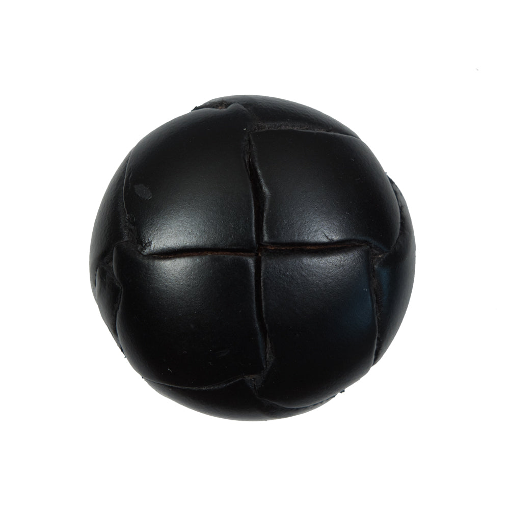 Black Leather Shank Back Button - 40L/25.5mm Black Leather Shank Back Button - 40L/25.5mm