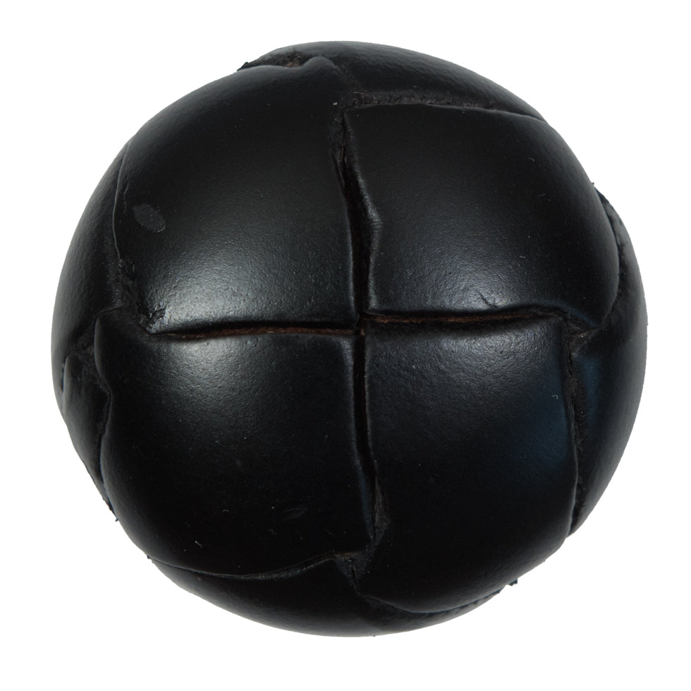 Black Leather Shank Back Button - 54L/34mm Black Leather Shank Back Button - 54L/34mm
