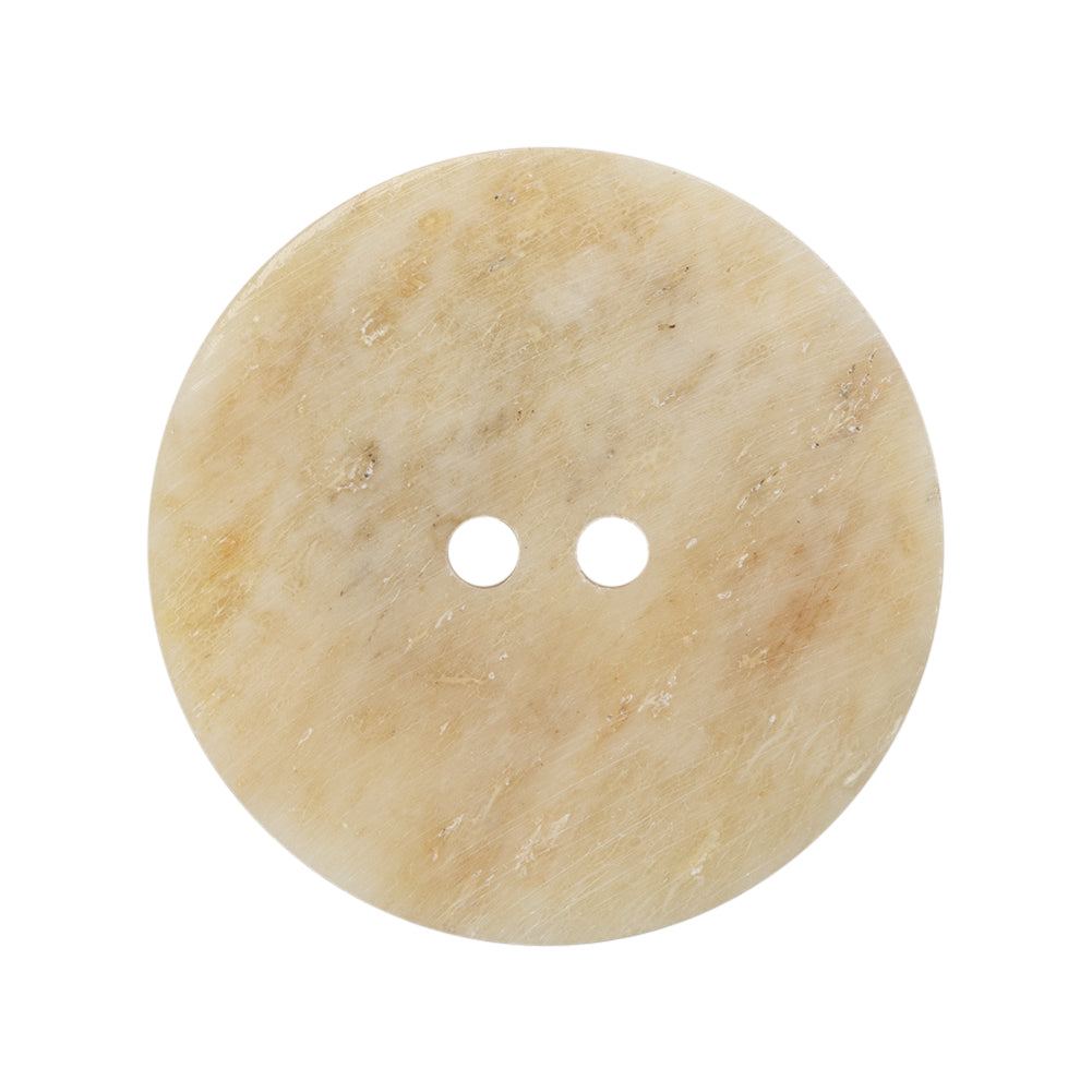 Natural Bone Carved 2-Hole Button - 44L/28mm Detail Natural Bone Carved 2-Hole Button - 44L/28mm Detail