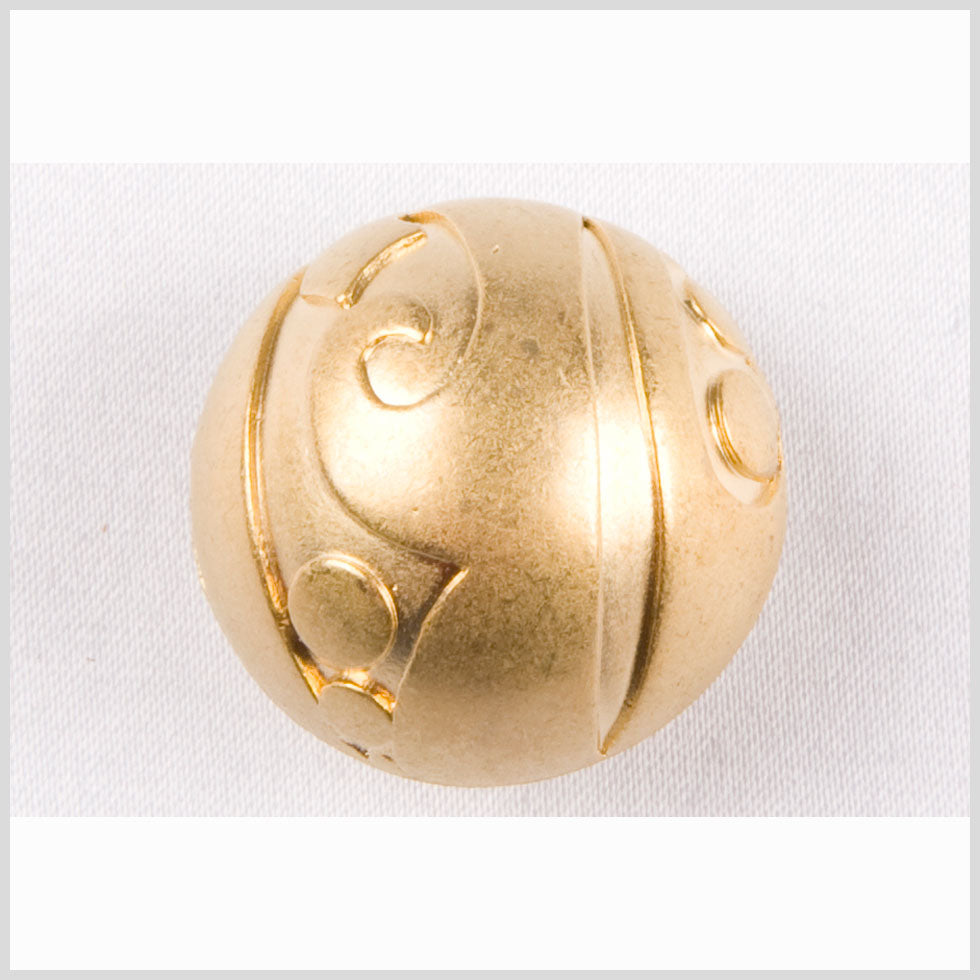 Gold Matte Metal Button - 28L/18mm Gold Matte Metal Button - 28L/18mm