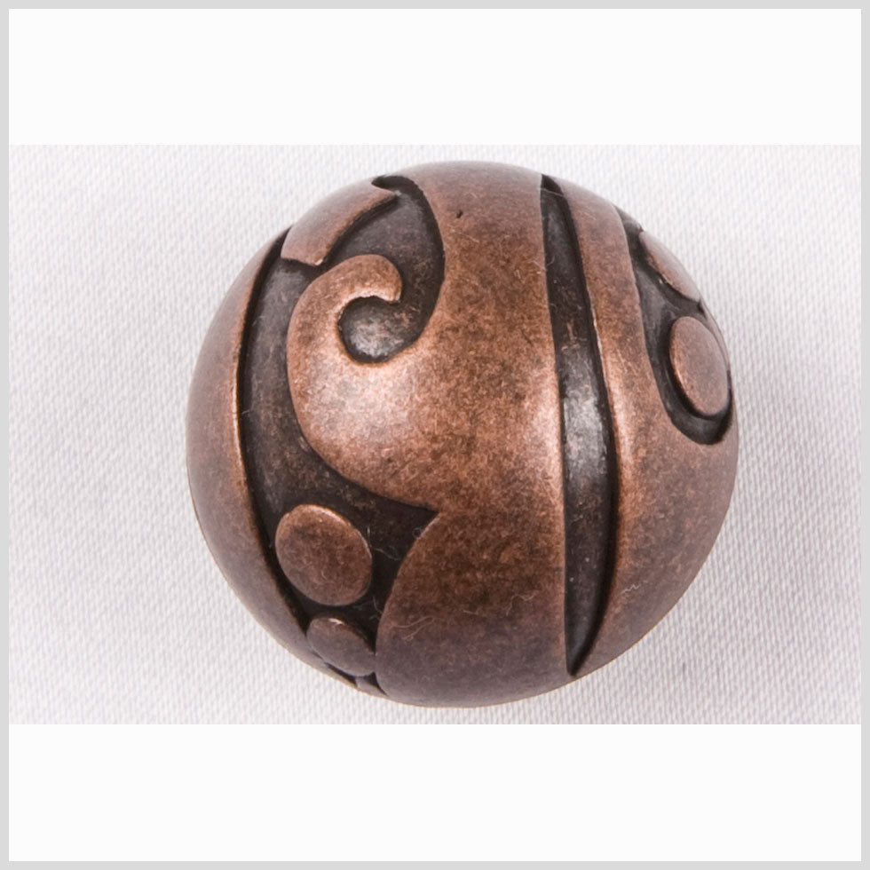 Old Copper Metal Button - 28L/18mm Old Copper Metal Button - 28L/18mm