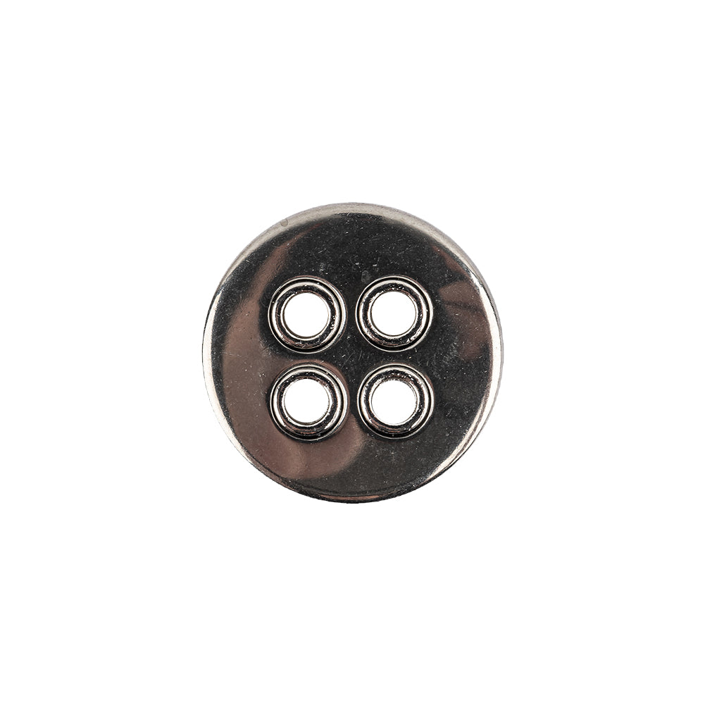 New Silver Metal Coat Button - 28L/18mm New Silver Metal Coat Button - 28L/18mm
