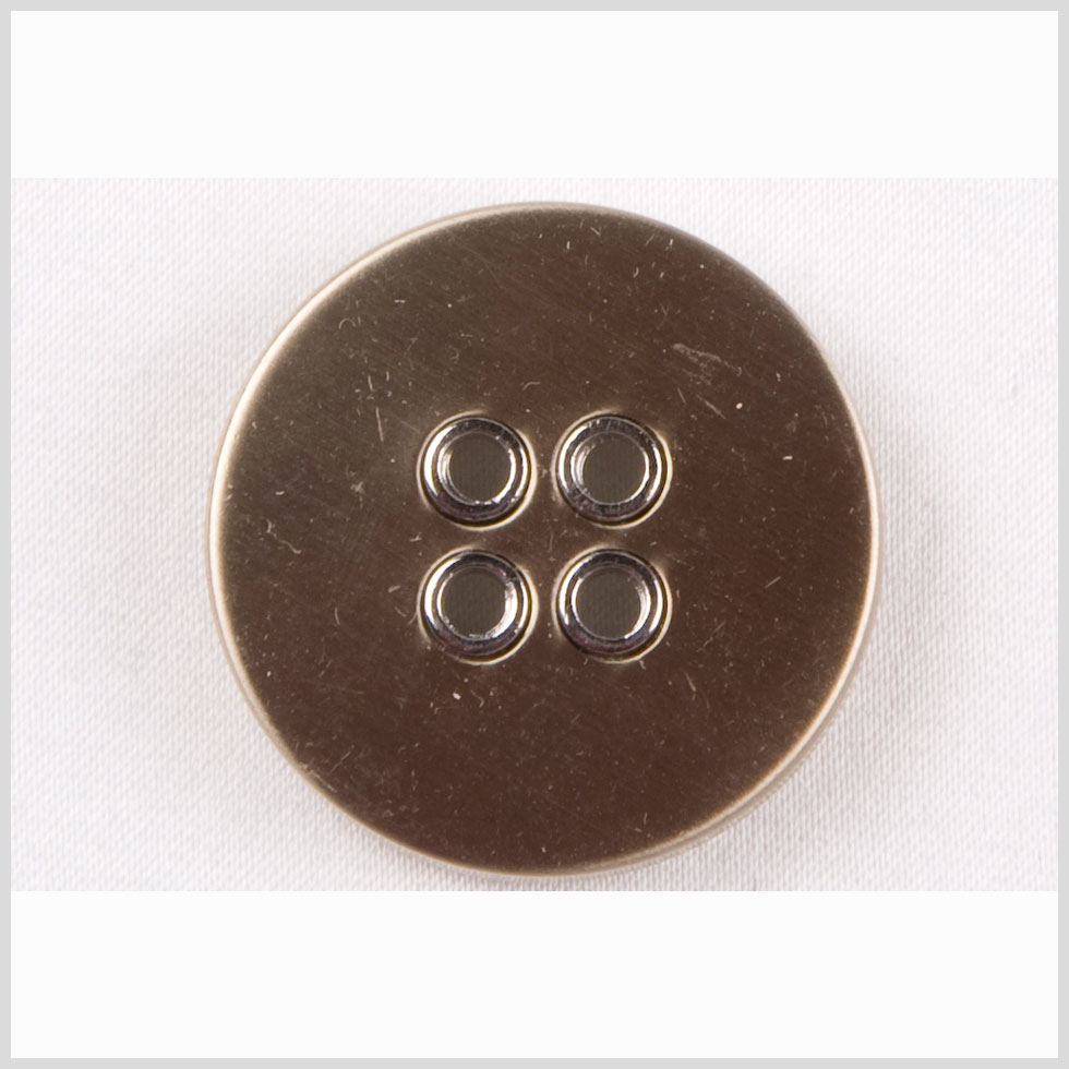 Silver Matte Nickel Metal Coat Button - 32L/20mm Silver Matte Nickel Metal Coat Button - 32L/20mm
