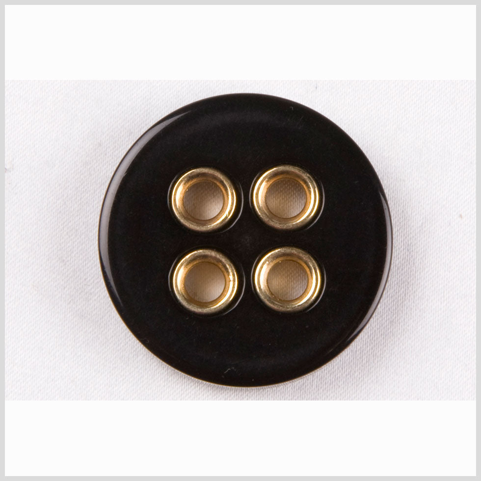 Black Plastic Coat Button - 48L/30.5mm Black Plastic Coat Button - 48L/30.5mm