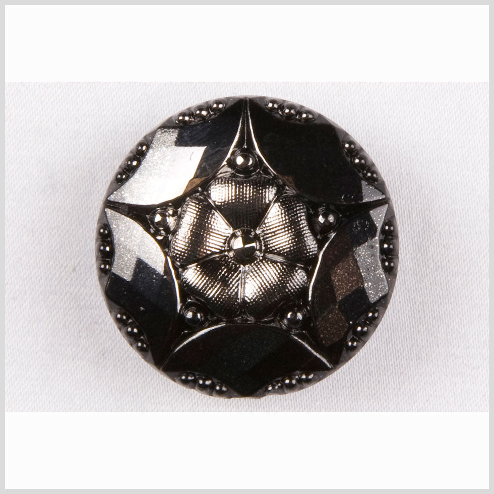 Platinum Shaded Glass Button - 36L/23mm Platinum Shaded Glass Button - 36L/23mm