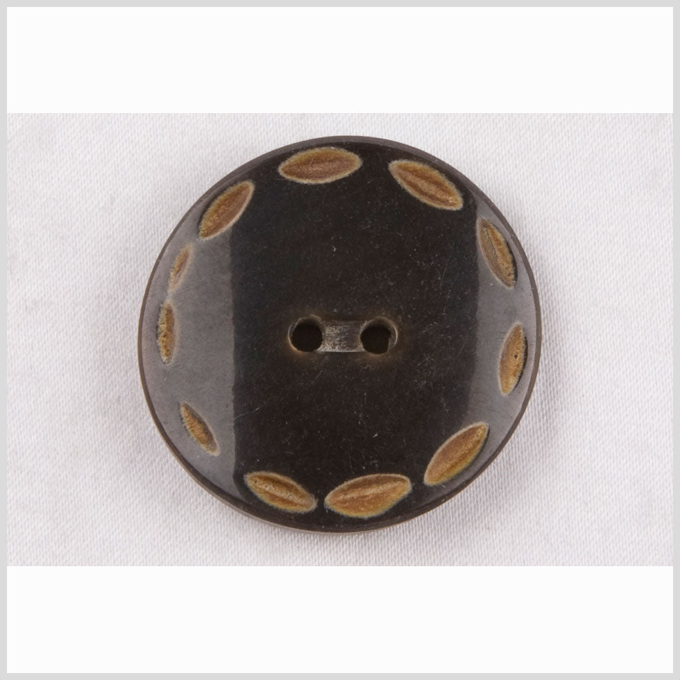 Black Horn Coat Button - 80L/50.8mm Black Horn Coat Button - 80L/50.8mm
