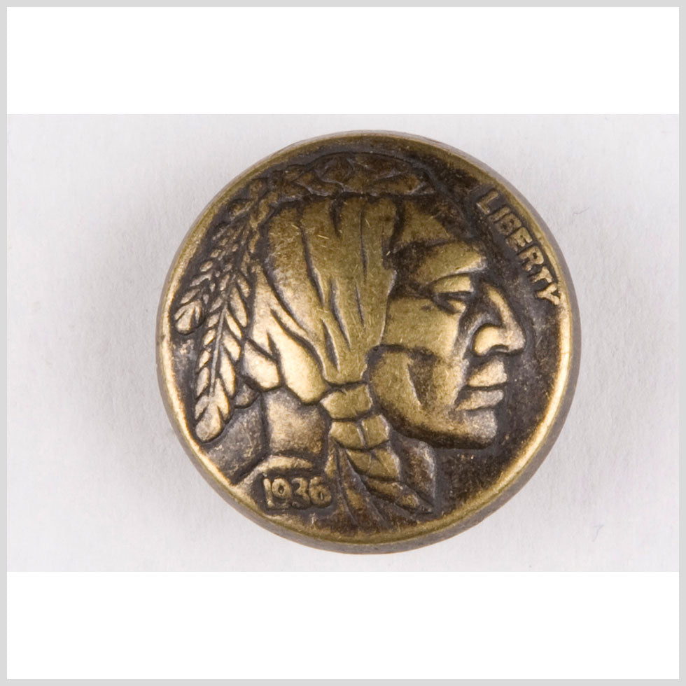 Gold Metal Button - 36L/23mm Gold Metal Button - 36L/23mm