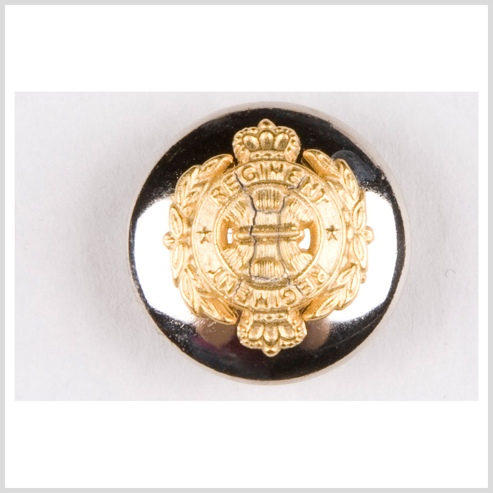 Silver/Gold Metal Button - 32L/20mm Silver/Gold Metal Button - 32L/20mm