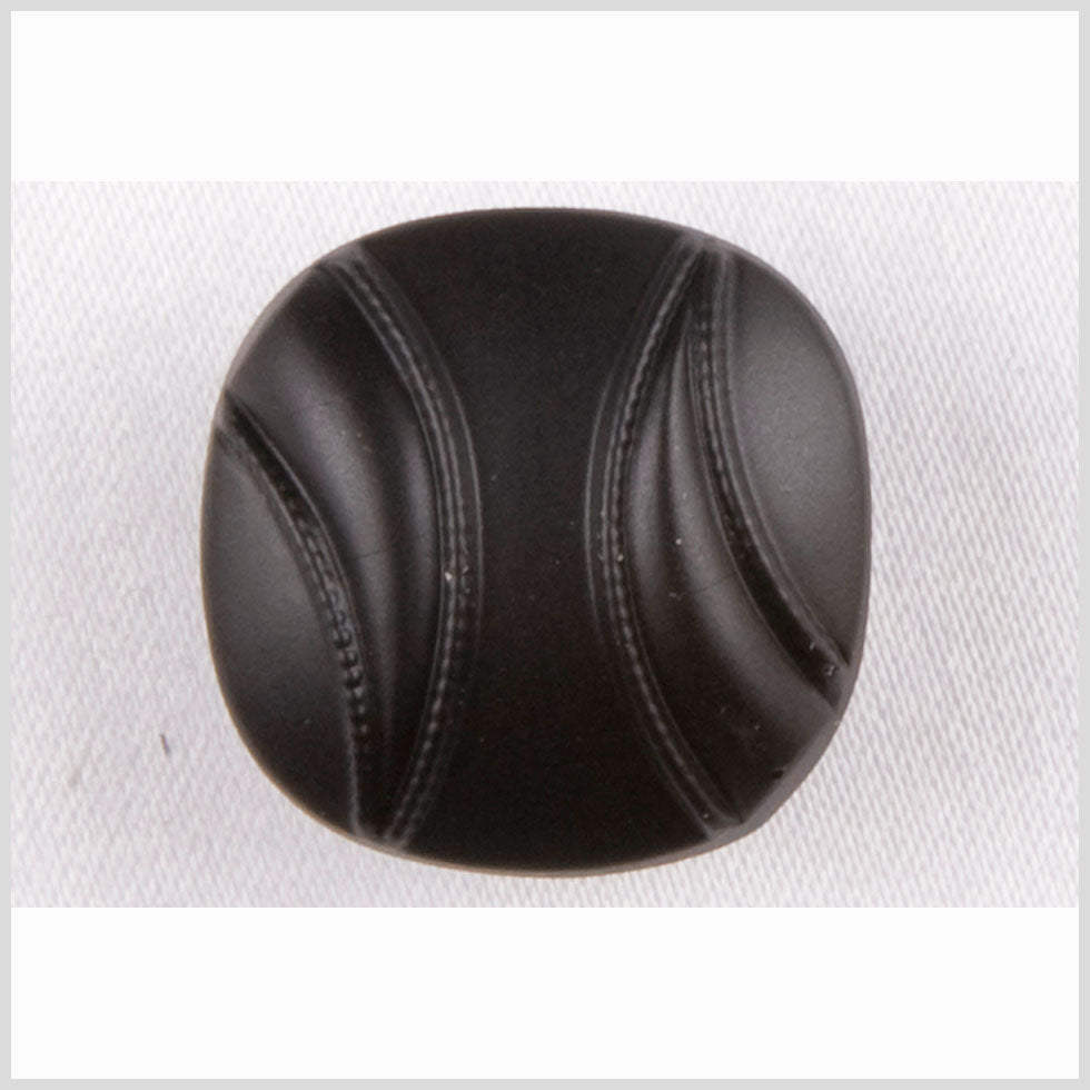 Black Matte Glass Button - 28L/18mm Black Matte Glass Button - 28L/18mm