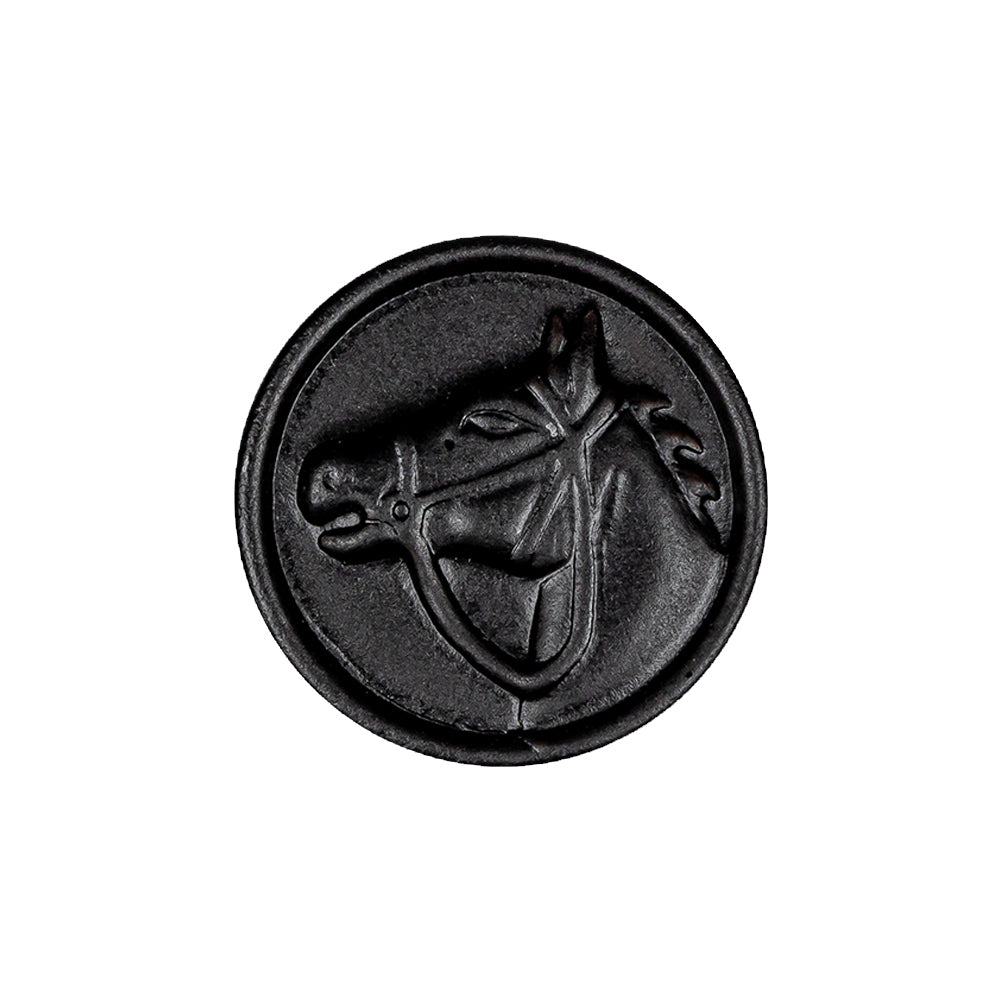 Black Leather Button - 36L/23mm Black Leather Button - 36L/23mm