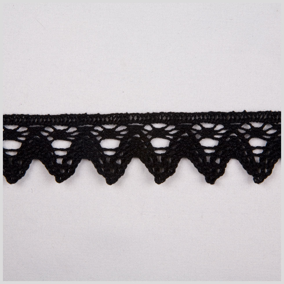 1" Black Cluny Lace 1" Black Cluny Lace