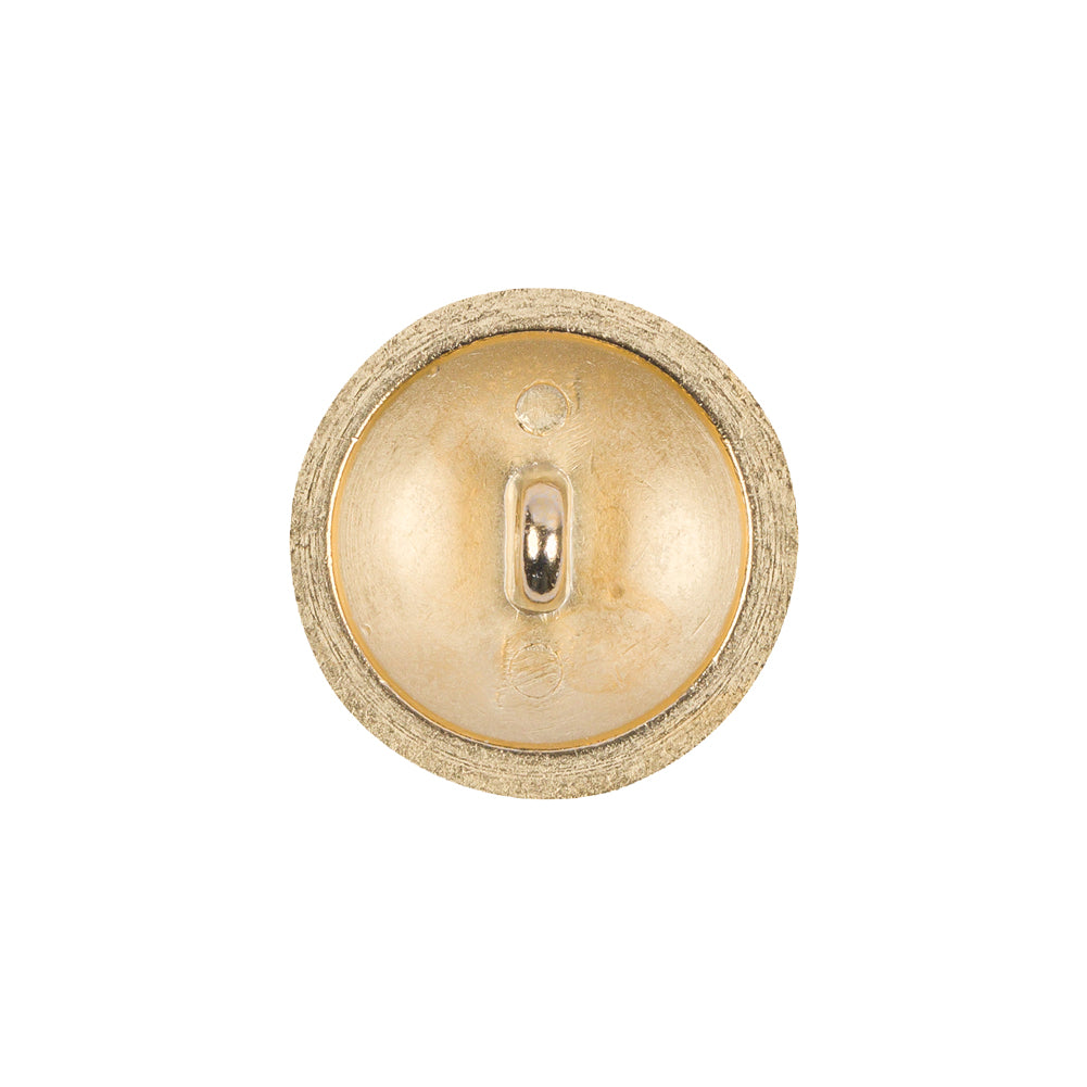 Matte Gold Brushed Metal Shank Back Button - 32L/20mm Detail Matte Gold Brushed Metal Shank Back Button - 32L/20mm Detail
